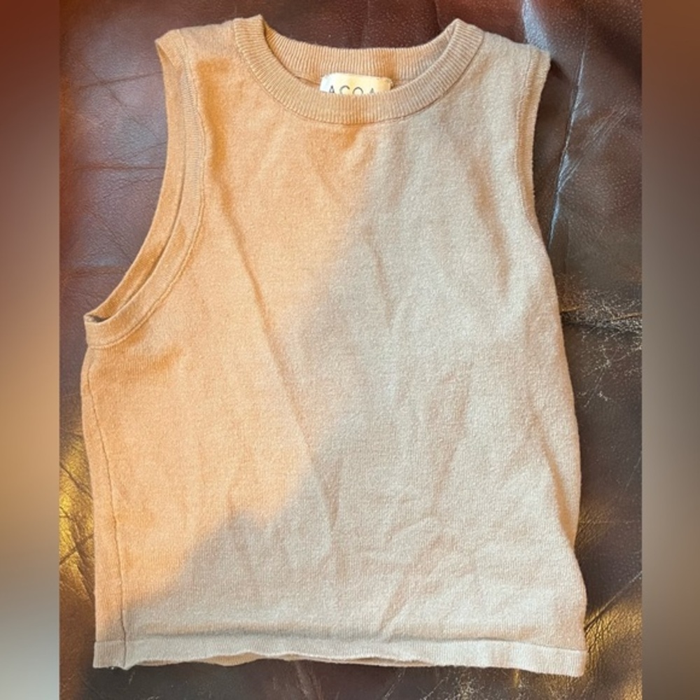 Tan sweater like tank